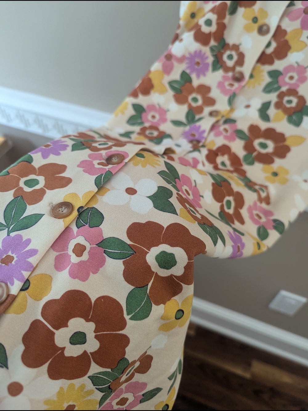 NWT Sezane Fabiola Midi Dress Sol Floral Print S - Picture 3 of 6
